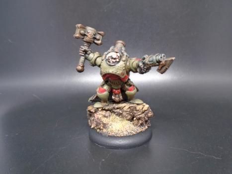 Warmachine Painted Mercenary Gorten Grundback Warcaster Caster by w013ejb