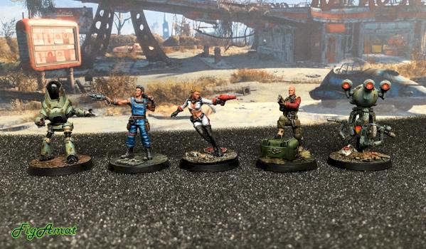 Fallout Wasteland warfare Nuka Cola girl Protectron mister Handy by FigAmat