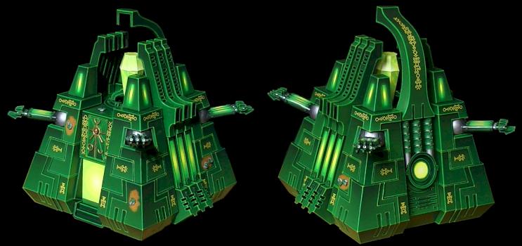 Monolito Necrón (de papel) by pesadilla