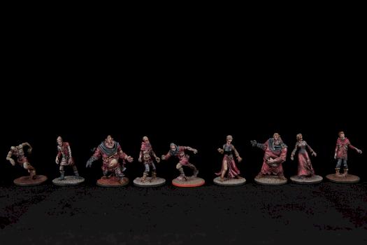 ZOMBICIDE - Black Plague - Zombie walkers, runners and fatties. by onei