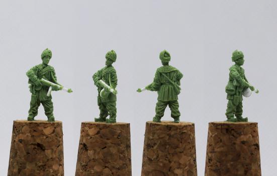 Finnish soldier with pps gun 1:72 by Tredor