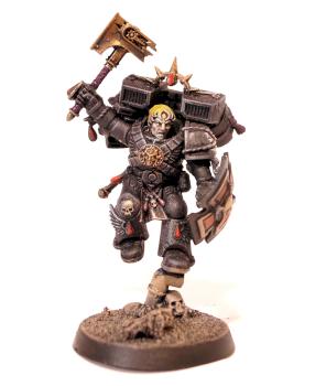 Slamguinius - Blood Angels Space Marine Captain with Jump Pack by Grim Factorum