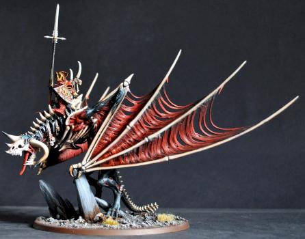 Vampire lord on bone dragon by RogueBrush