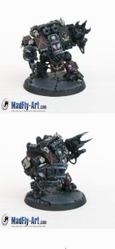 Blood Angels Death Company Dreadnought by MadFlyArtStudio