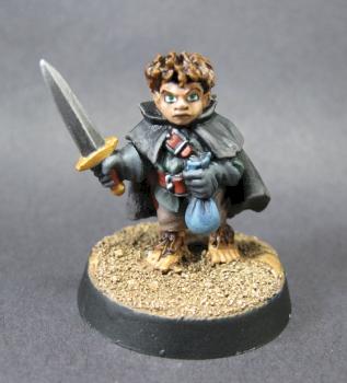 07004: Stitch Thimbletoe, Halfling Thief by mikecarrero