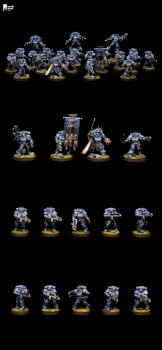 Crimson Fists Dark Imperium company by castlebrush