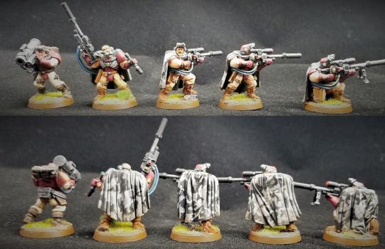 Blood Angels Scout Squad by csulli13