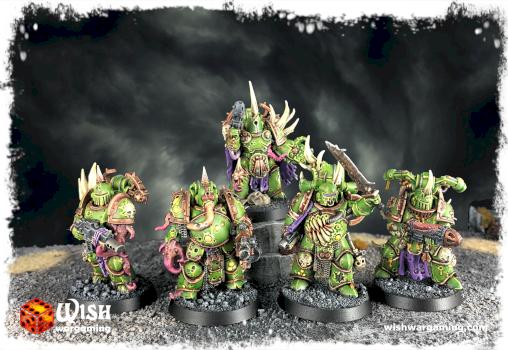 Death Guard Plague Marines by Wish Wargaming