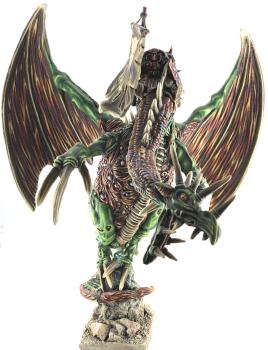 Painted Custom WHFB Chaos Lord on Dragon by hagness