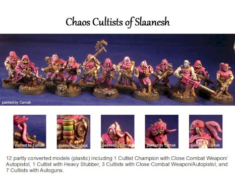 Chaos Cultists of Slaanesh by Carnak