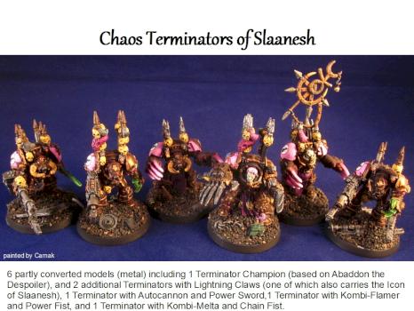 Chaos Terminators of Slaanesh by Carnak