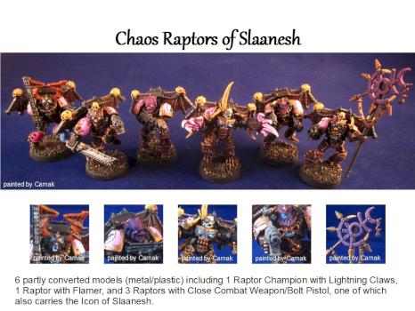 Chaos Raptors of Slaanesh by Carnak