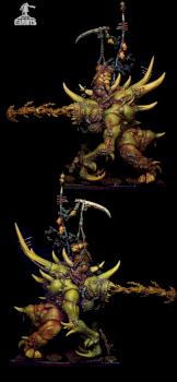 Bloab Nurgle Lord on Maggoth by slawek