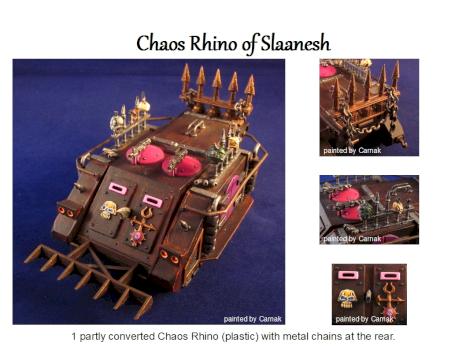 Chaos Rhino of Slaanesh by Carnak