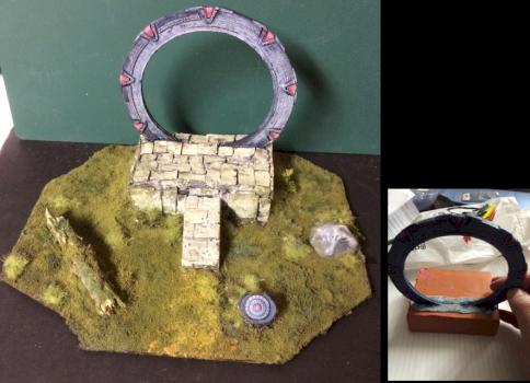 Stargate SG-1  gate and dial home device (DHD) for 25/28mm by Byteknight