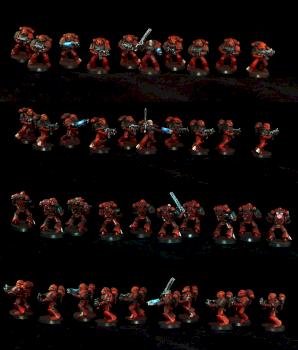 Warhammer Tactical Squad Blood Angels by DrD