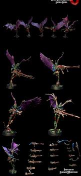 Dark Eldar Scourges by SavageDPainting