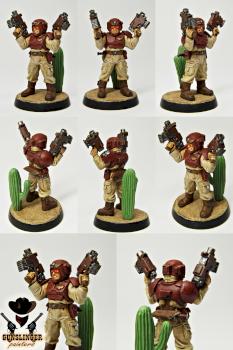 Imperial guard (Astra militarum) Gunslinger by Runoved