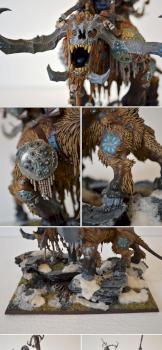 Ogre Kingdoms Stonehorn with two riders by bradshaw
