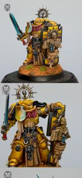Imperial Fist Captain by Warpigpainting