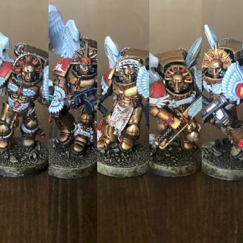 Blood Angels Sanguinary Guard Squad by P4Painting