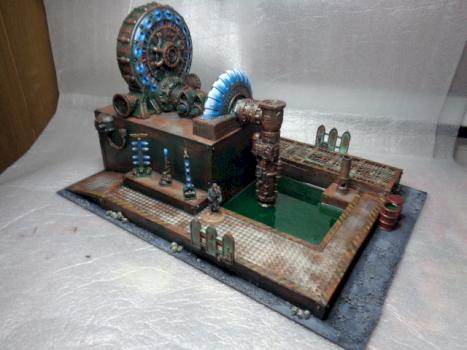 sector mechanicus haemotrope power station necromunda 40k by thecat