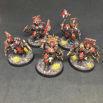 5X BLOOD WARRIORS BLADE OF KHORNE by juanlurockerman