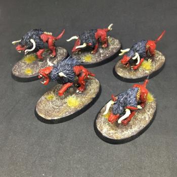 FLESH HOUNDS BLADES OF KHORNE by juanlurockerman
