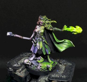 Female Demonkin Mage by Red The White