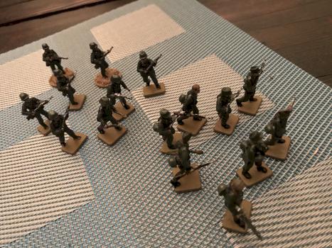 WWII German Infantry (on the workbench) by Coldstreamer