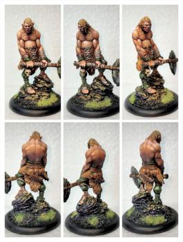 Airtis, barbarian gnome by Curunnir