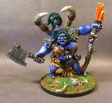 02933: Talanka, Ogre Shaman/ Mage 2 by mikecarrero