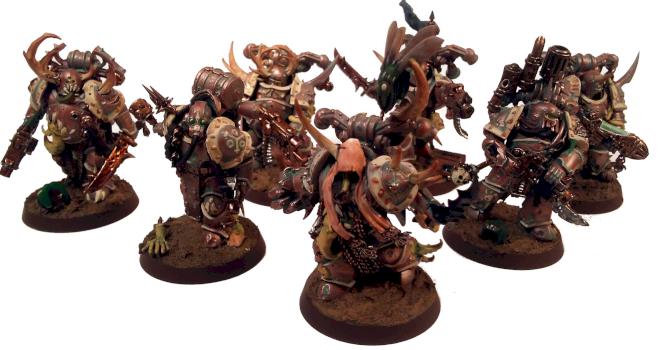 Plague Marine Squad by happylittleorc