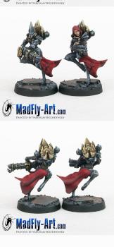 Sister Regular with Flame Thrower by MadFlyArtStudio