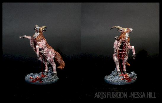Screaming antelope by NessaHillArt