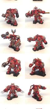 Space Hulk 3rd edition - Blood Angels Terminators and Genestealers by bradshaw