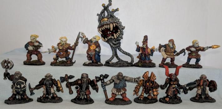 Reaper Eyebeast, Derro and Duergar by PanzerLagWagen