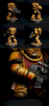 Imperial Fists Primaris Space marine by Mr_Mechanicus