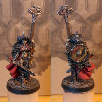 Serpent clan leader from Blood Rage by sermounstis