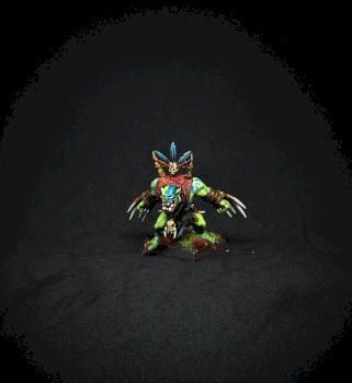Warhammer Fantasy Orks & Goblins Savage Orc Warboss Wildork by Bauer