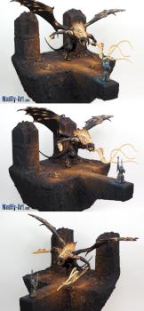 The Battle at Khazad-dûm by MadFlyArtStudio