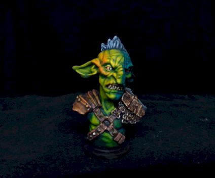 Lamplight Goblin Bust by muwei