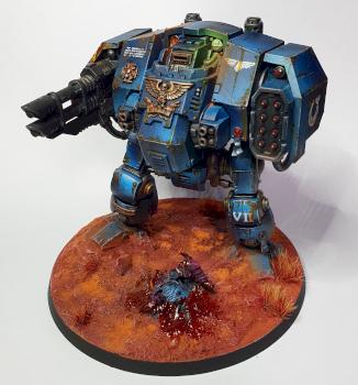 Ultramarines dreadnought by Miniman79