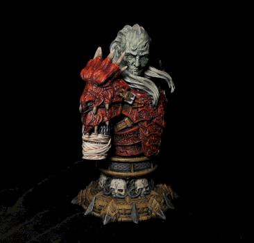 Reviving the Dragon Knight Undead bust. by Fanatik4