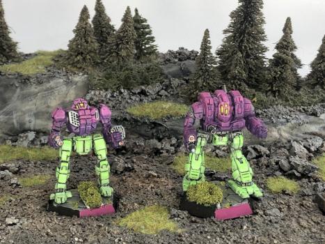 Trebuchet & Cataphract - Battletech by Leslie Flynn