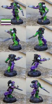 AroAce pride Space Marine by CerberusXt