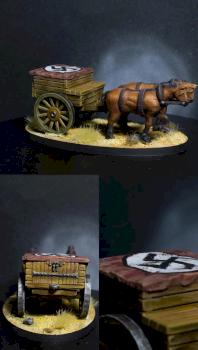 Horse-drawn ammunition cart by brushyourmini