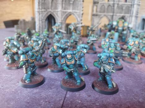 Warhammer 40k Ultramarines by dogparry