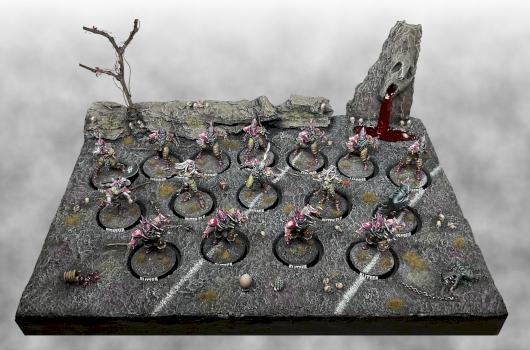Dark elves diorama for Blood Bowl by Pixmen