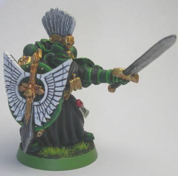 Space Marines Dark Angel Champion by Cyranc